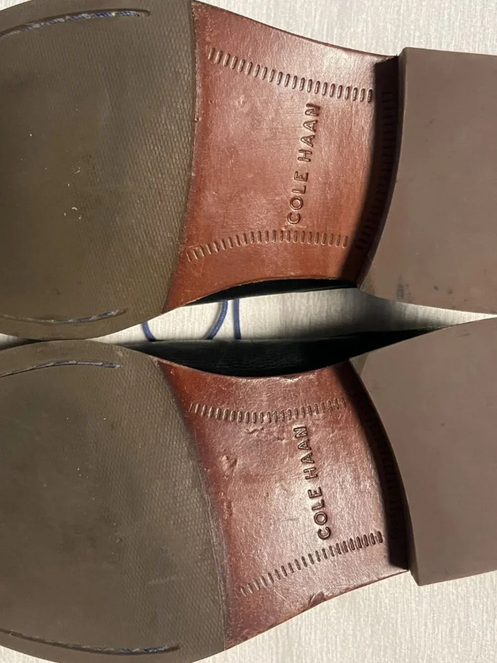 Cole Haan Black Leather Derby Dress Shoes Men’s Size 8.5 — Classic Plain Toe